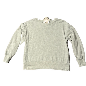 Loft Heathered Cozy Tie Back Sweatshirt -‎ Size: Large